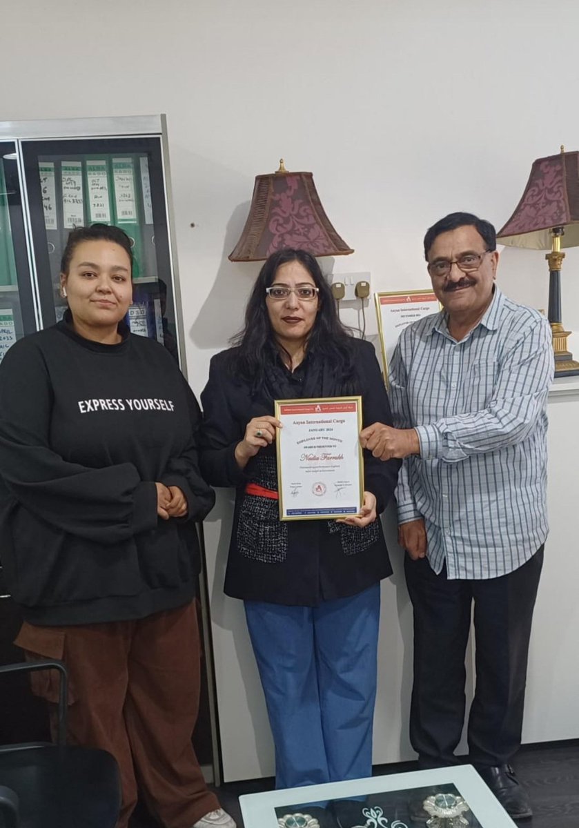 aayancargo's tweet photo. Dear Nadia,
 
Aayan International Cargo Kuwait is pleased to announce, ONCE again you have one the race and awarded as Employee of the month for the month of Jan 2024.
 We are proud to have you with us.
Congratulations!
 #sales #motivation #shipping #shipping #kuwait #aog #freigh https://t.co/nPlhDaE6xi