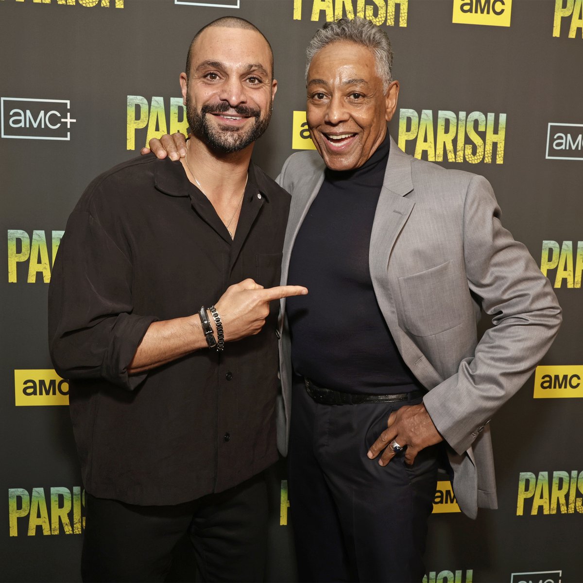 BetterCallSaul's tweet image. You'll never guess who we bumped into on the red carpet.
Don't miss the premiere of #Parish, starring Giancarlo Esposito, next Sunday after the finale of The Walking Dead: The Ones Who Live.