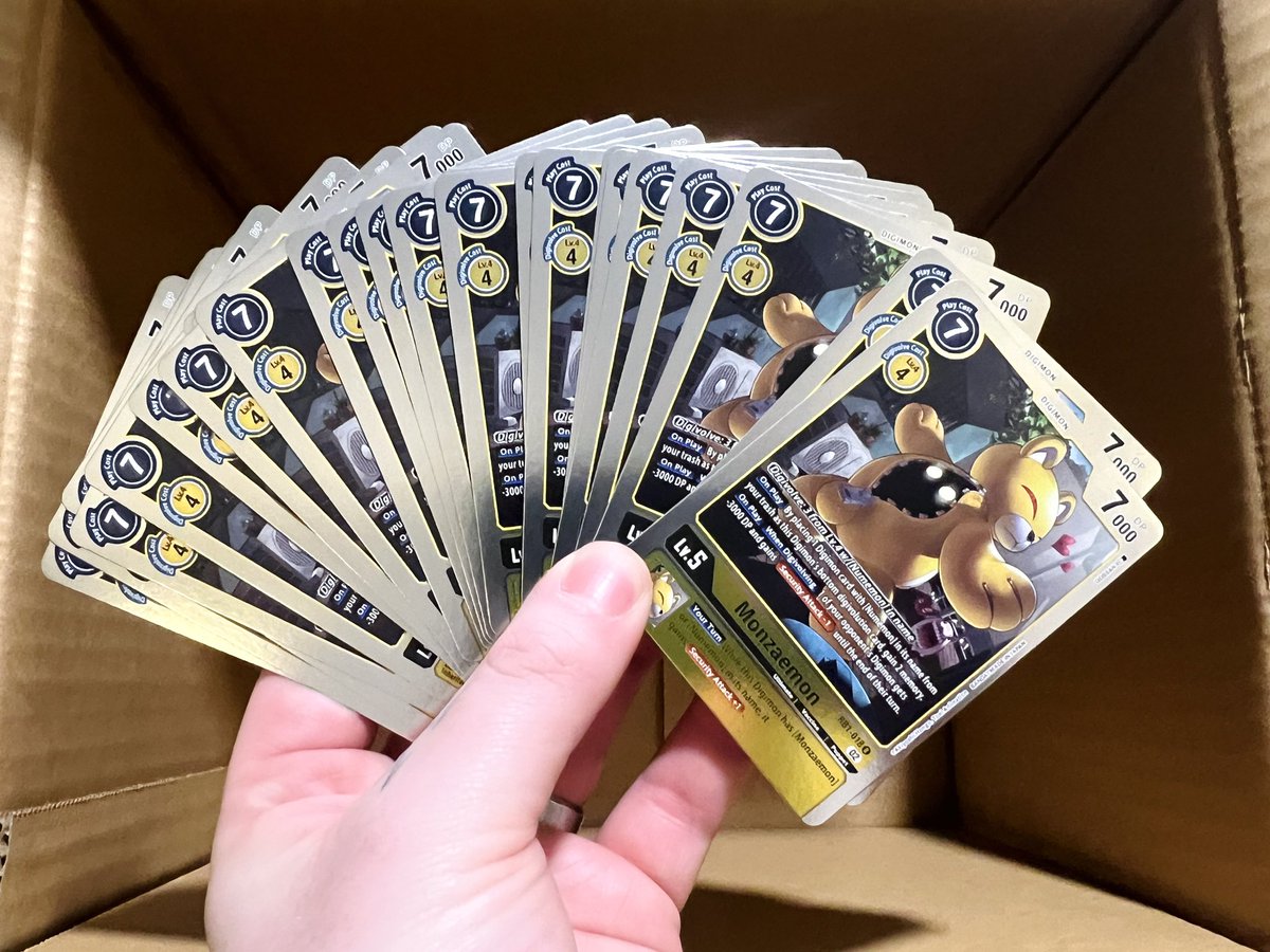 Another 27 pack fresh Monzaemons are getting listed right now! 🐻

We love being able to replenish the market with high-demand singles