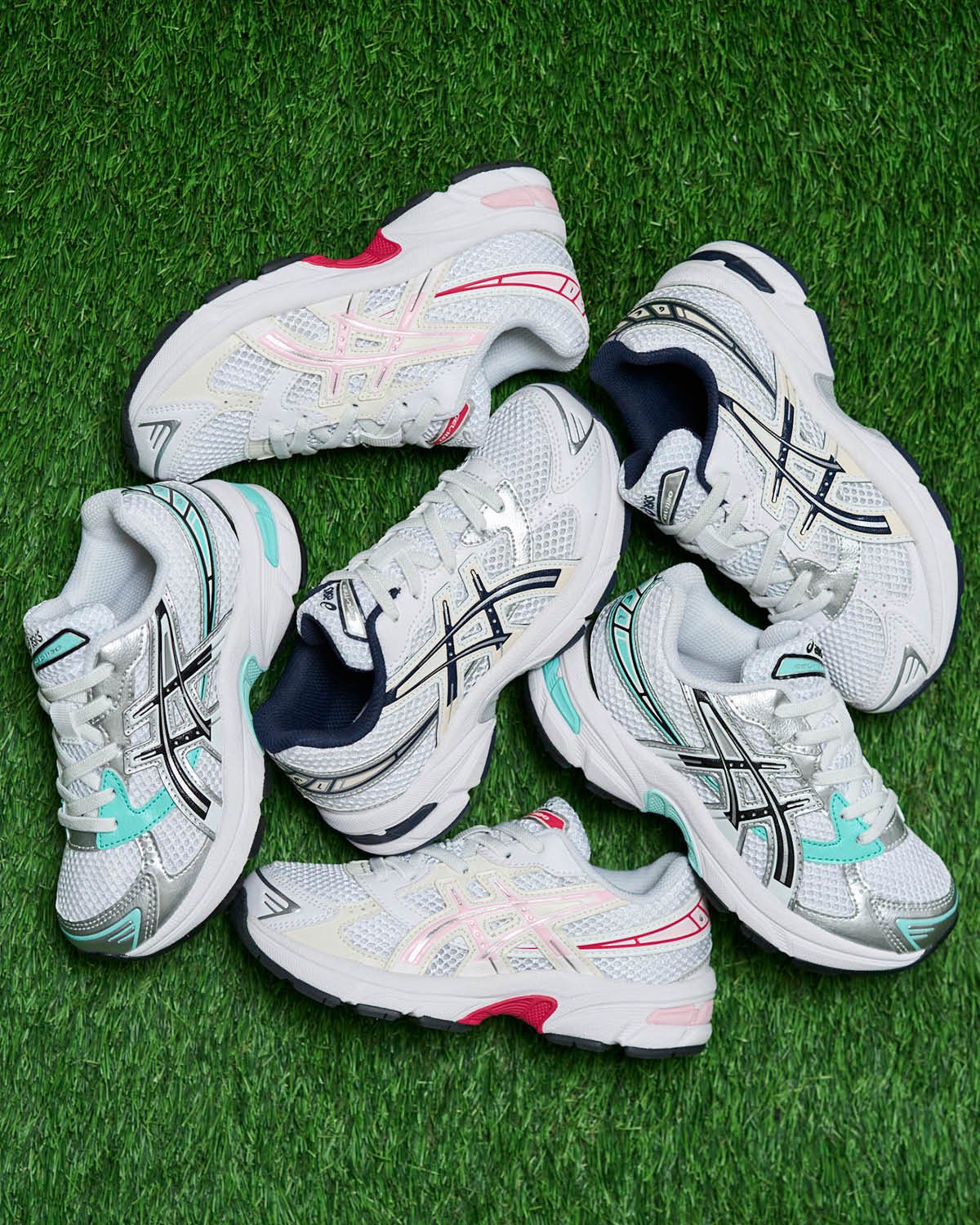 Lapstone Hammer on X ASICS GEL 1130 PS WHITE BLACK AQUA WHITE MIDNIGHT WHITE PINK SALT RED Shop these three kids Asics now both