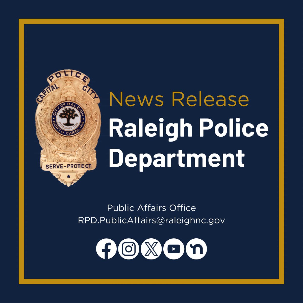 There is currently a large police presence in the 2500 block of Green Castle Ct. Officers are actively searching for an armed subject. Residents are encouraged to stay inside and report suspicious activity to 911.

Additional information will be released at the appropriate time.