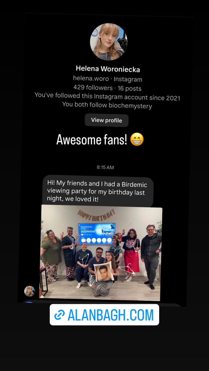 alanbagh's tweet photo. Fans are awesome!! #alanbagh #fans #birdemic #actor https://t.co/EK5lXpq7uv