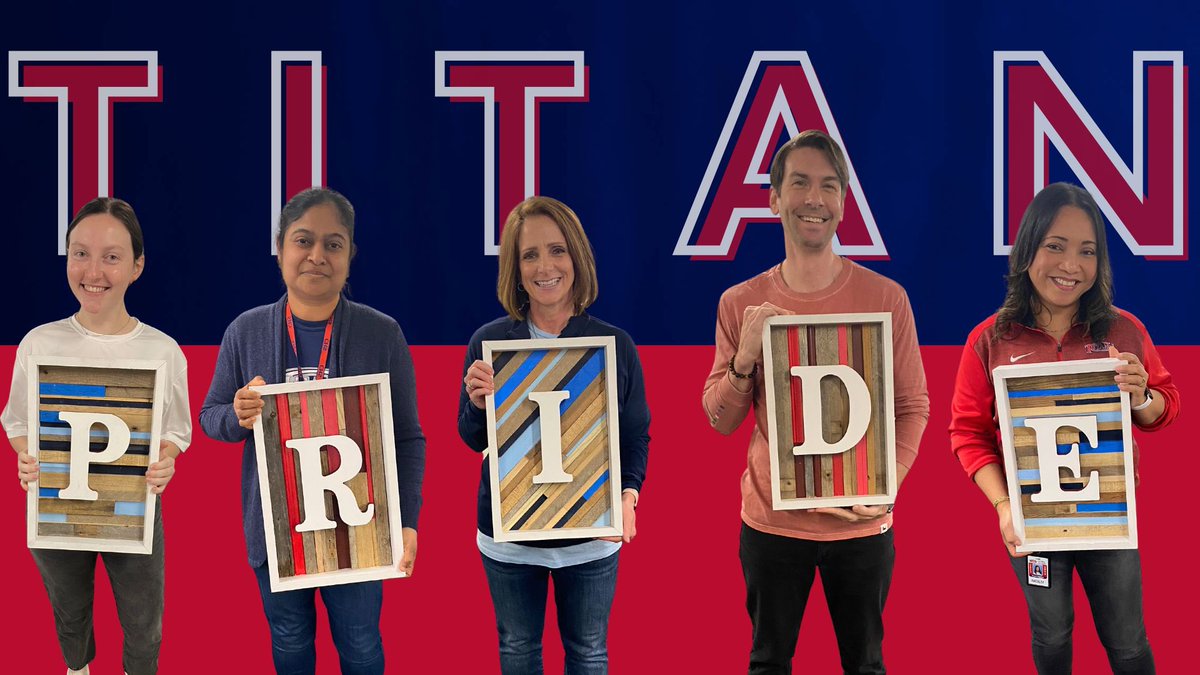 Congratulations to our 5 teachers who received the PRIDE letters. These teachers exemplify what Centennial stands for! P- Purposeful: Ms. Galinsky R- Responsible: Mrs. A. Palavalli I- Inclusive: Mrs. Runnels D- Diverse: Mr. La Rocca E- Empathetic: Mrs. Hopkins #Cen10Titans