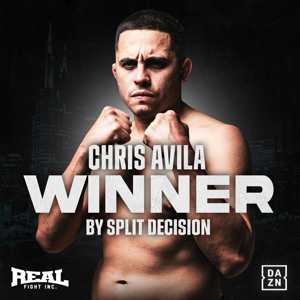 WINNER by Split Decision @chrisavila209 🥊

#ChrisAvila #RFI