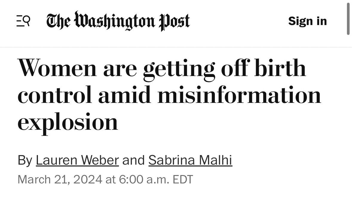 Aubrey Strobel on X: The Washington Post will do anything but believe  women's experiences. Writing shut up and just take this pill would have  been shorter.  / X