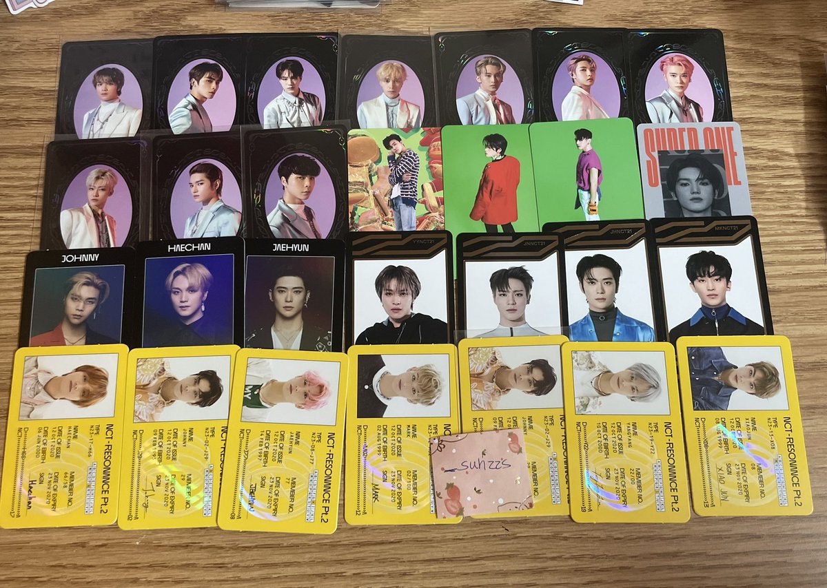 _suhzzs's tweet photo. WTS nct 2021 resonance pcs 
Loc 🇨🇦
Ww ✅

Resonance yearbook, departure arrival id universe 127 sticker superm 
Taeyong jaehyun xiaojun Haechan johnny Renjun jeno mark hendery Yangyang Jaemin 
🍋 $2usd/each

Dm if interested! https://t.co/hlBqo2Fv20