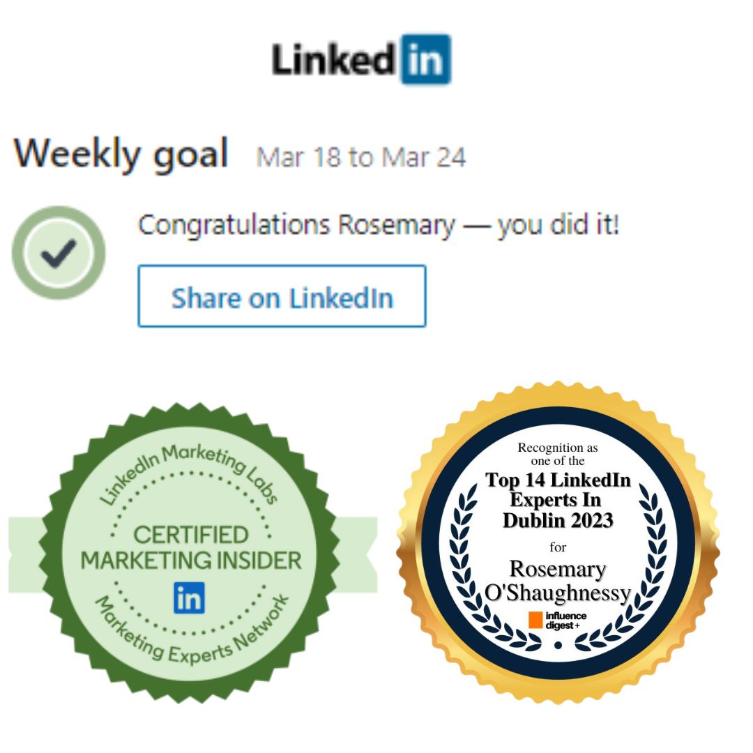 Weekly Goal 18-24 March Achieved: Do you set weekly goals to drive your success? Do you maintain focus amidst life's distractions? Commitment is key.

#AchieveYourGoals #StayCommitted #freelancers #coaches #LinkedInMarketing