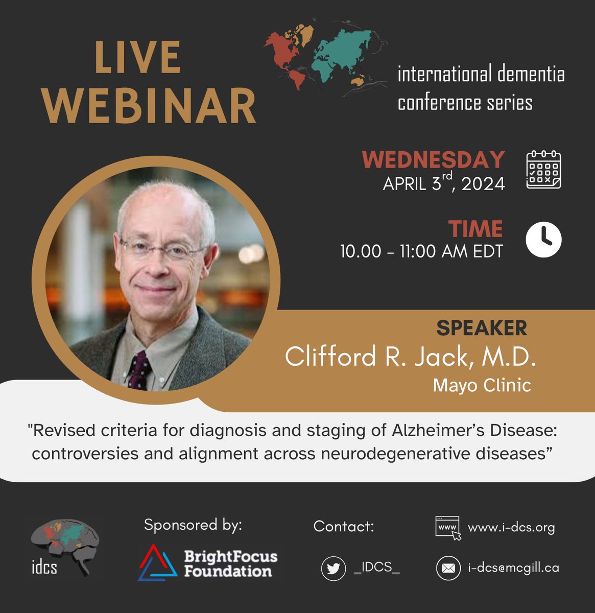 International Dementia Conference Series (@_idcs_) on Twitter photo π¨ Save the date!
Zoom link: mcgill.zoom.us/j/3505997027
Register at: i-dcs.org/contact
Sponsored by <a href="/_BrightFocus/">BrightFocus Foundation</a> π¨ Save the date!
Zoom link: mcgill.zoom.us/j/3505997027
Register at: i-dcs.org/contact
Sponsored by <a href="/_BrightFocus/">BrightFocus Foundation</a>