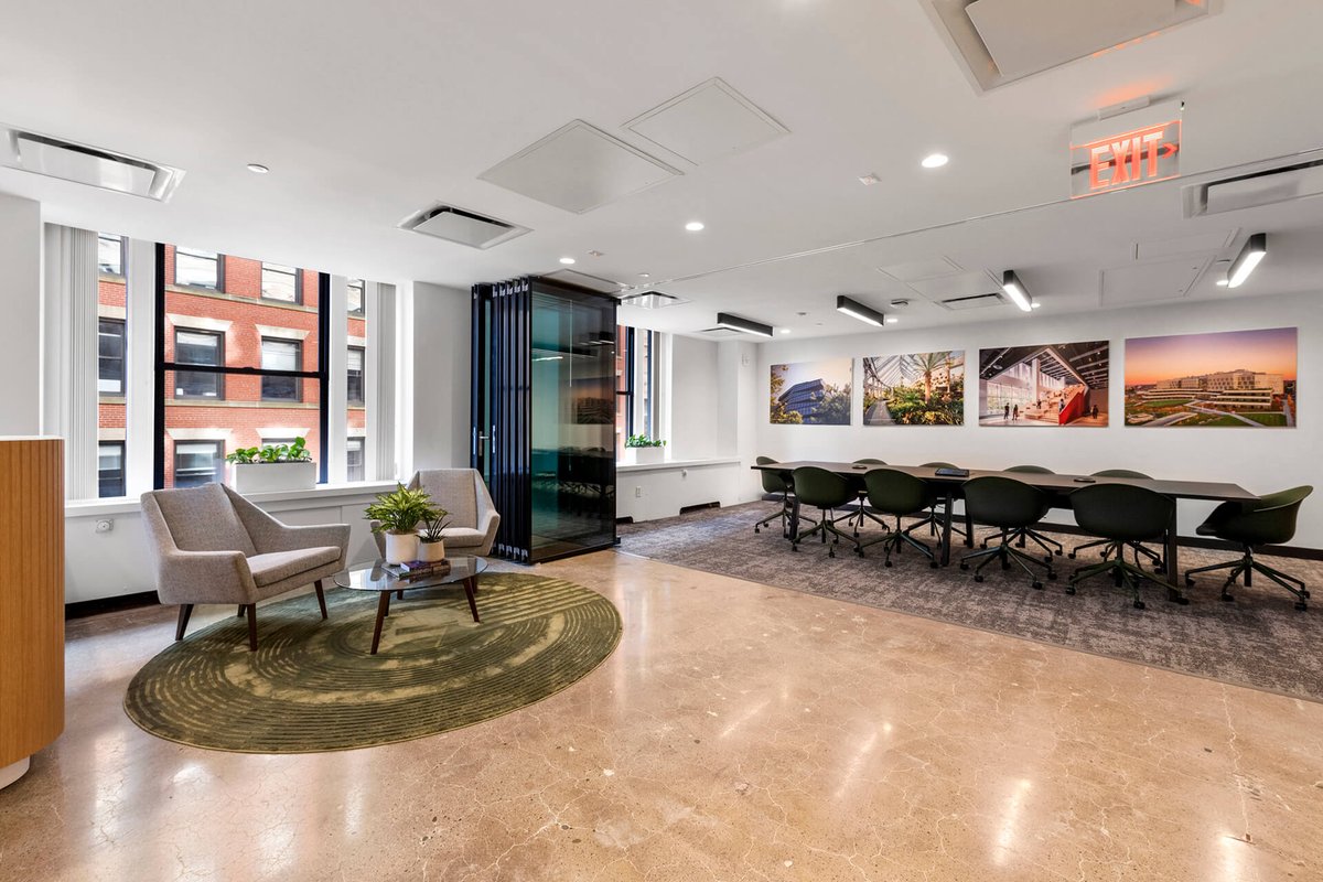 Ebbrelldesign's tweet photo. Experience the transformation of Buro Happold’s Boston Office into a vibrant, collaborative hub where innovation thrives. Our design redefines the workplace environment with multifunctional spaces and innovative features like a retractable glass wall. https://t.co/MaRP4S8tHx https://t.co/yZK32CdM4b
