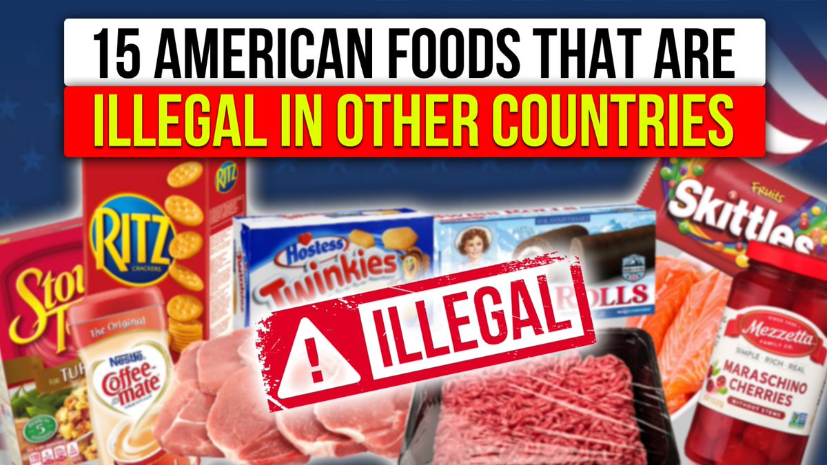 🚫🌎 15 AMERICAN FOODS THAT ARE ILLEGAL IN OTHER COUNTRIES 

youtu.be/3H-rRpOqito

#FoodRegulations
#GlobalDifferences
#IllegalFoods
#AmericanCuisine
#FoodLaws
#InternationalCuisine
#FoodCulture
#FoodStandards
#CulinaryRestrictions
#LegalFood
#FoodPolicy