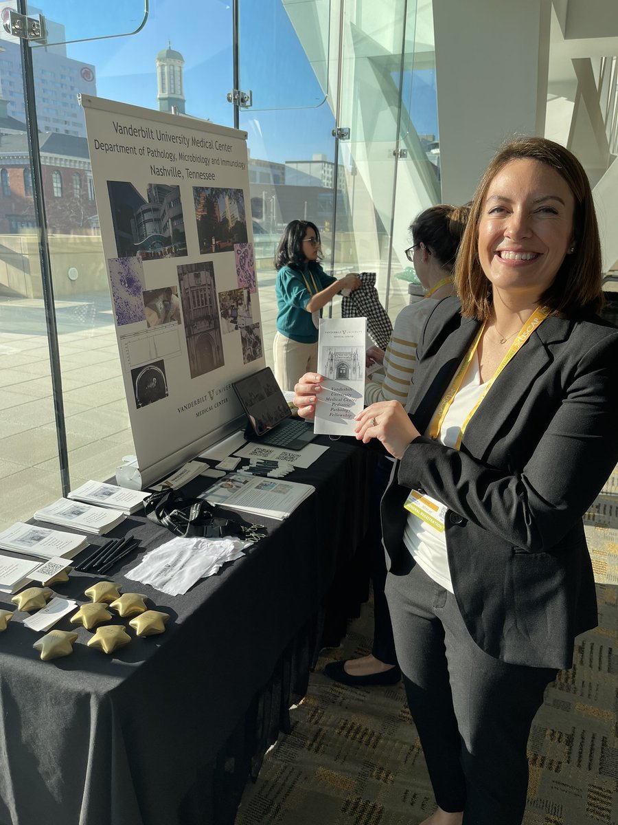 From Nashville, TN and representing #PediPath at the #USCAP2024 fellowship fair: @VUMCPathology!