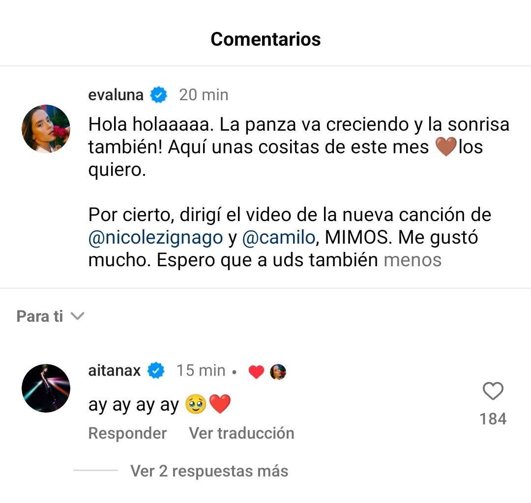 aitana quiere ser niñera de todos los críos q tenga evaluna