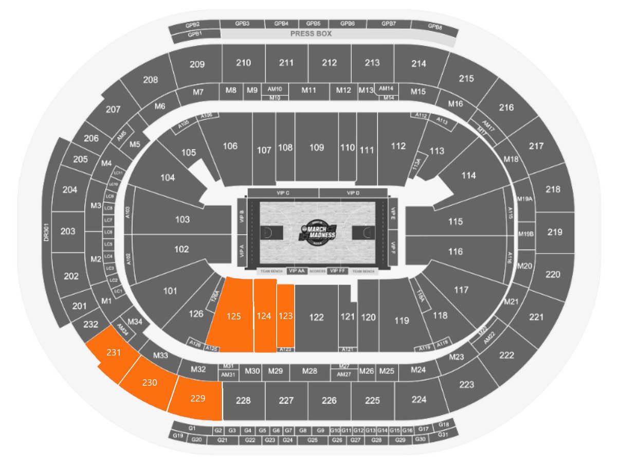 We need #VolNation in Detroit this Friday! The Tennessee sections for the Sweet 16 will be Sections 123, 124, 125, 229, 230, and 231. Be sure to retweet &amp; share!

Use the link below to purchase tickets near our sections directly through the host site!

🔗: bit.ly/detroitncaa