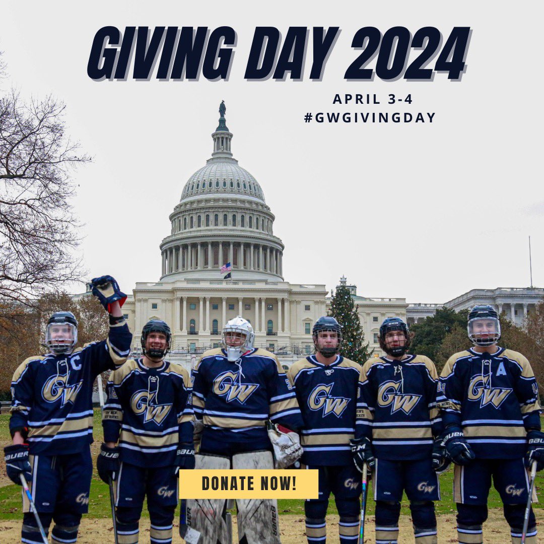 Mark your calendars!  #GWGIVINGDAY is April 3-4th but you can start donating today from the link below. Every donation will make a humongous difference to our program and is much appreciated! GWICE thanks you for your continued support!! 

🔗: give.gwu.edu/campaigns/3469…