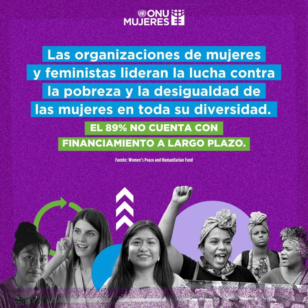 ⏫✊ Es urgente garantizar su financiamiento y asegurar un entorno propicio para que las organizaciones de mujeres y feministas puedan seguir contribuyendo a construir sociedades libres de violencia y estigmatización.​ #FinanciemosLaIgualdad