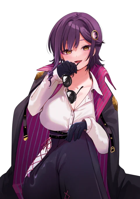 #Skeb リクエストありがとうございました!セクシーな諜報員VTuberさんのリクエストです!眼鏡差分いれました!!!!! 