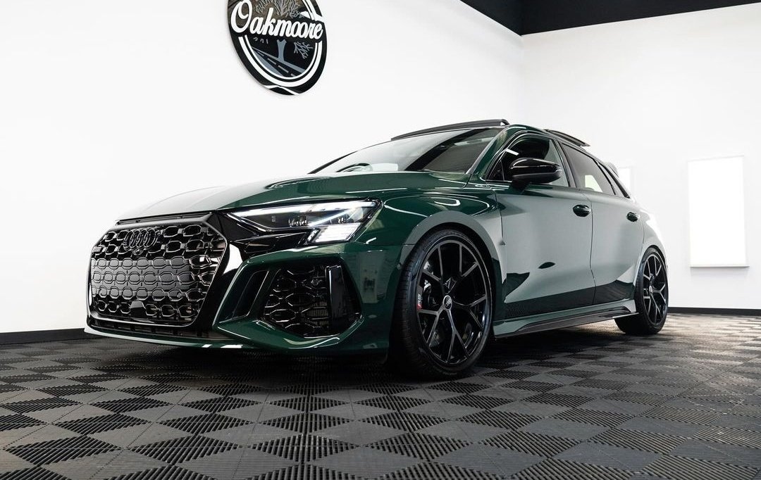 Audi RS3 spec'd in Exclusive Goodwood Green