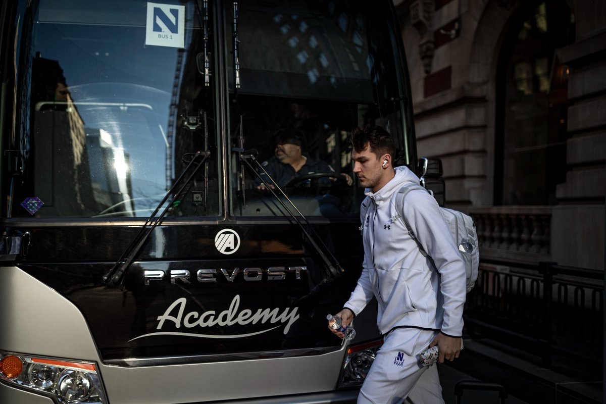NUMensBball's tweet photo. On the way. https://t.co/VDg99o2ip1