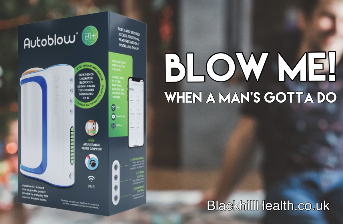 BlackhillHealth's tweet photo. #supportUKbusiness
Time for some quality “Me Time” fellas, with the Autoblow AI+ With its onboard microchip, it’s designed to help you experience a mindblowingy realistic blowjob simulation. To explore more now, just click here: https://t.co/NJyRU5AjT3 https://t.co/FCagFCe8pX