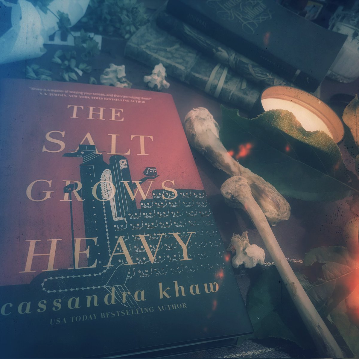 Finished #thesaltgrowsheavy by the super talented @casskhaw This book spoke to my soul. It's so beautiful I could barely stand it at times. The writing took my breath away. This mixture of folk whimsy & #horror gets under my skin in the most delicious way #folkhorror #darkmermaid
