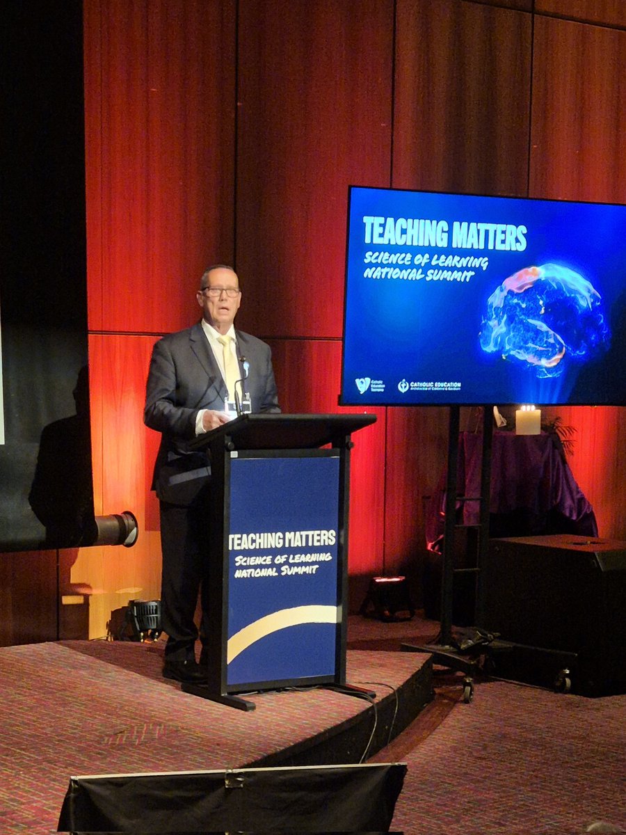 "The science of learning is the best thing to happen in the past 50 years." Executive Director, Gerard Gasking <a href="/CathEdTas/">Catholic Education Tasmania</a> #TeachingMatters24