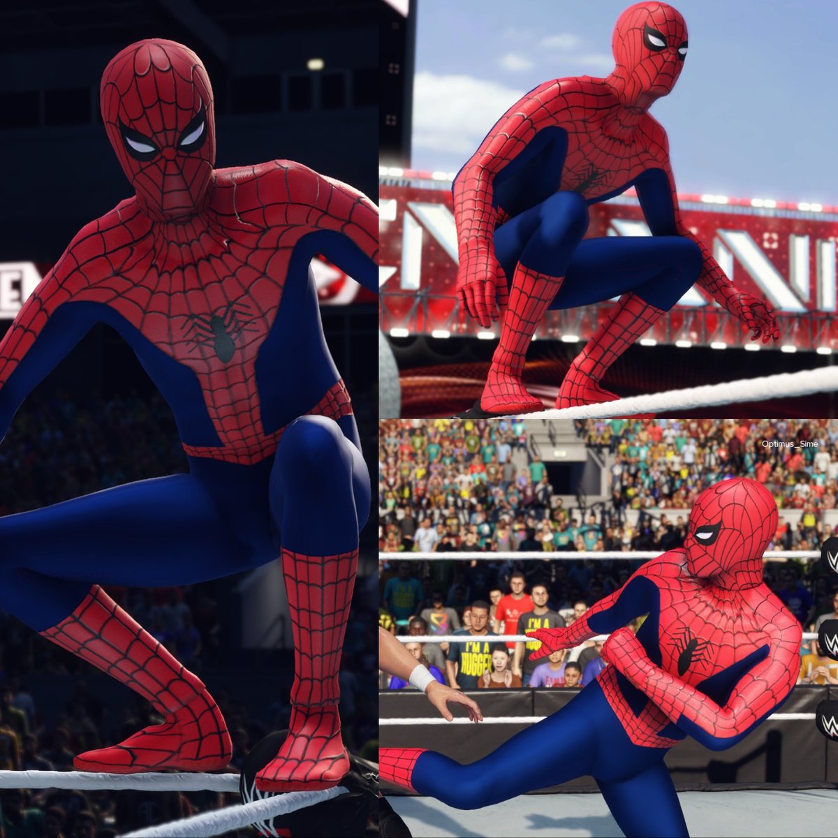 Finally got my #WWE2K24 Spidey looking how I want. Having drawn Spidey for Marvel years ago, this is one I wanted to get as perfect as possible! Will upload to CC shortly @WWEgames #SpiderMan