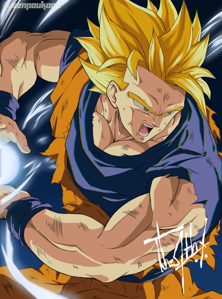 #myart #Fanart #DragonBall #dragonballz #Goku #AkiraToriyama #illustration 
Thank you for creating a masterpiece that will live on for centuries to come and for making my childhood. Rest in peace, Torimayama sensei. You'll forever be missed❤️.