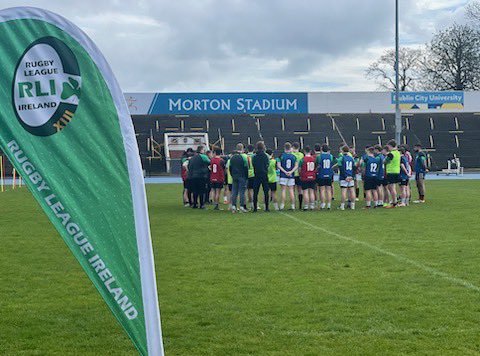 Great to get our Under 16’s, 19’s and Students together today at Morton Stadium, Dublin, as they try out for this years representative opportunities! Ní neart go cur le chéile 🟢⚪️