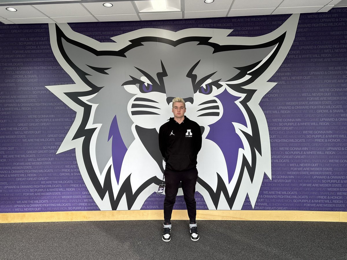 Awesome Junior Day at Weber State this weekend. Thanks to @CoachZachLarson and @skyler_ridley.