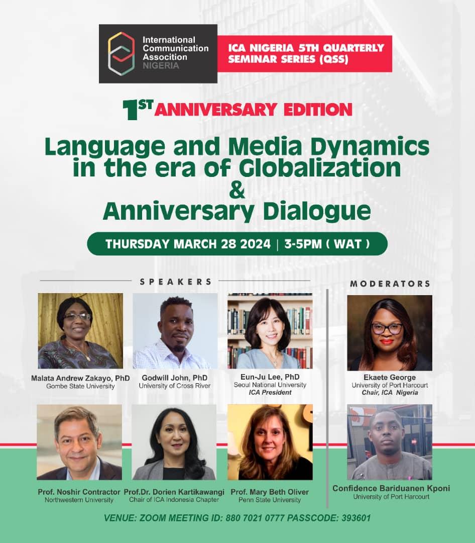 icanigeriachp's tweet image. We are excited to announce the Ist Anniversary Edition of our Quarterly Seminar Series (QSS)  

Join us for this momentous virtual event, which will feature speakers from our Nigerian &amp;amp; global @icahdq community, &amp;amp; a conversation on our journey so far

Details of the 5th QSS below