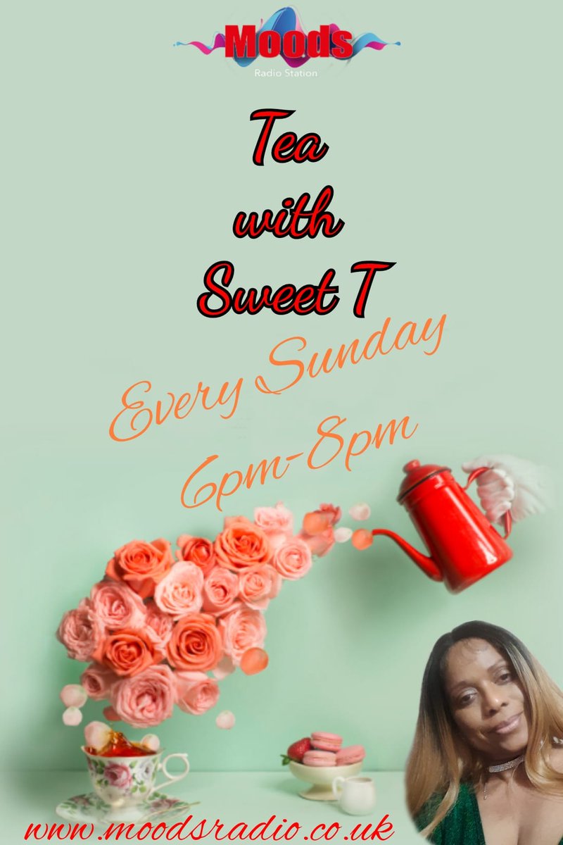 MoodsRadioUK's tweet photo. *UK COMMUNITY RADIO STATION*
Sweet T
6pm-8pm π¬π§
The Dutch Pot Show
#DutchPotShow #SweetT #OnlineRadioStation #Music #Online #Radio #TuneIn #OnlineRadio #internetRadio #SundayEvening #SundayVibes #SundayMood #SundayNight #SundayMotivation #Reggae #SOCA #Vibes https://t.co/iAhSDeBXkd