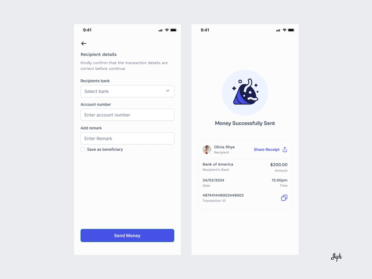 Hey guys, happy Sunday! I had some time today, so I decided to play around in Figma - I designed some screens for a mobile banking app. I'd love to hear your thoughts and feedback on this. #fintech #fintechdesign #fintechapp #mobiledesign #uidesign #uxdesign