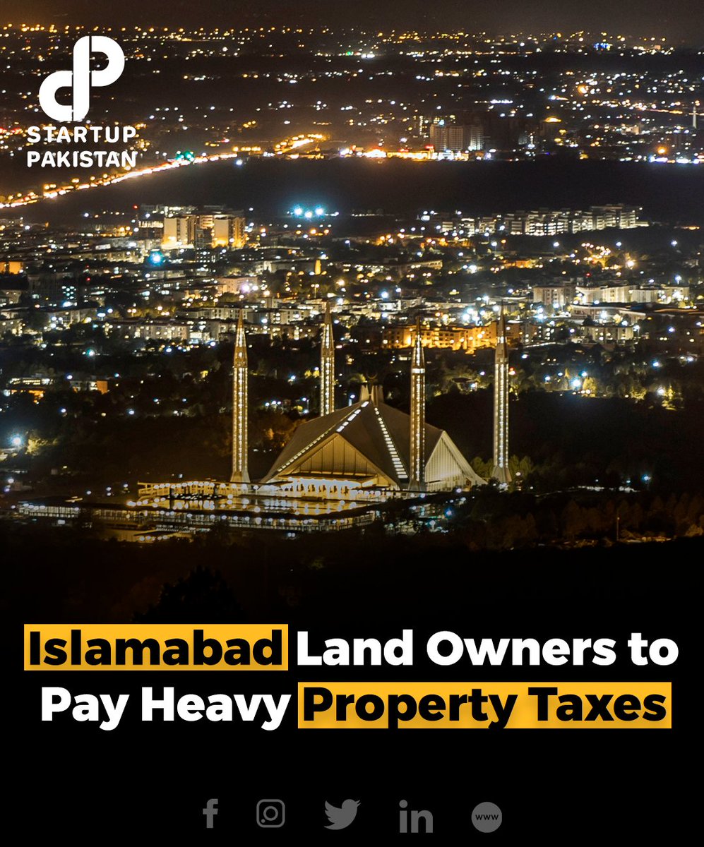 According to a report, the Capital Development Authority (CDA) has announced new taxes on real estate properties in Islamabad.

#Pakistan #CDA #Islamabad #Tax #Propertytaxes #Landowners