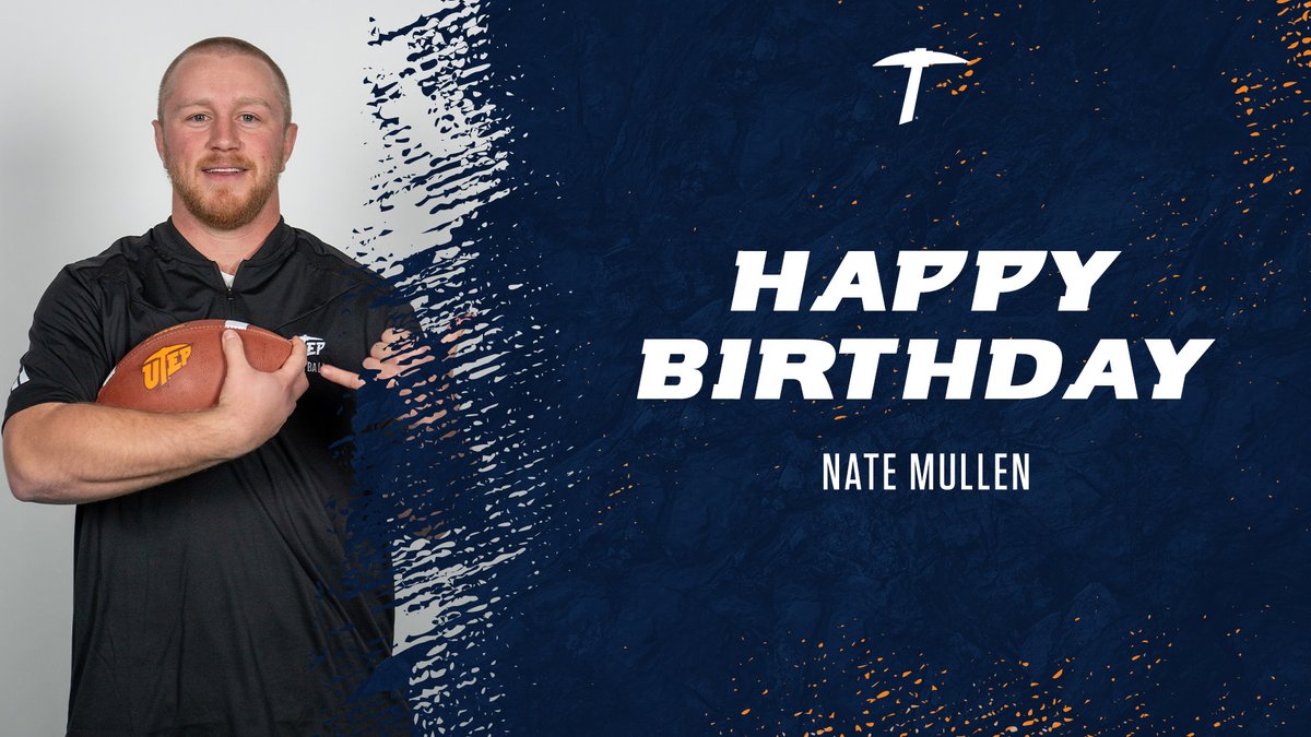 Happy birthday to wide receivers QC, Nate Mullen‼️⛏️ #WinTheWest | #PicksUp @NateMullen7