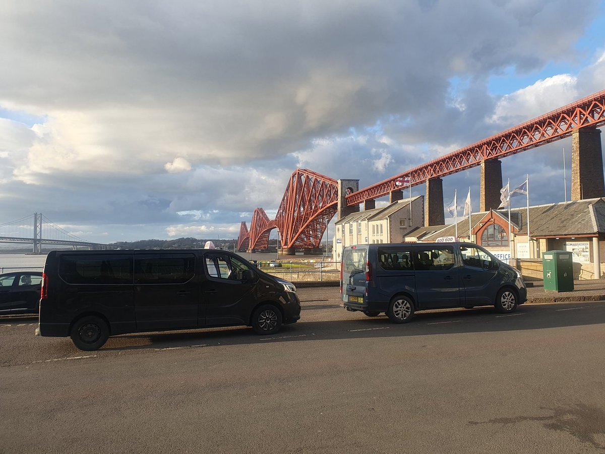 st_taxis's tweet photo. Going beyond the cobbled streets of St. Andrews to the historic South Queensferry. Our guests witnessed the awe-inspiring Forth Bridge, a testament to Scotland's engineering prowess and a UNESCO World Heritage Site. #StAndrewsTaxis #HistoricScotland #ForthBridge" https://t.co/jFp9UTp20t