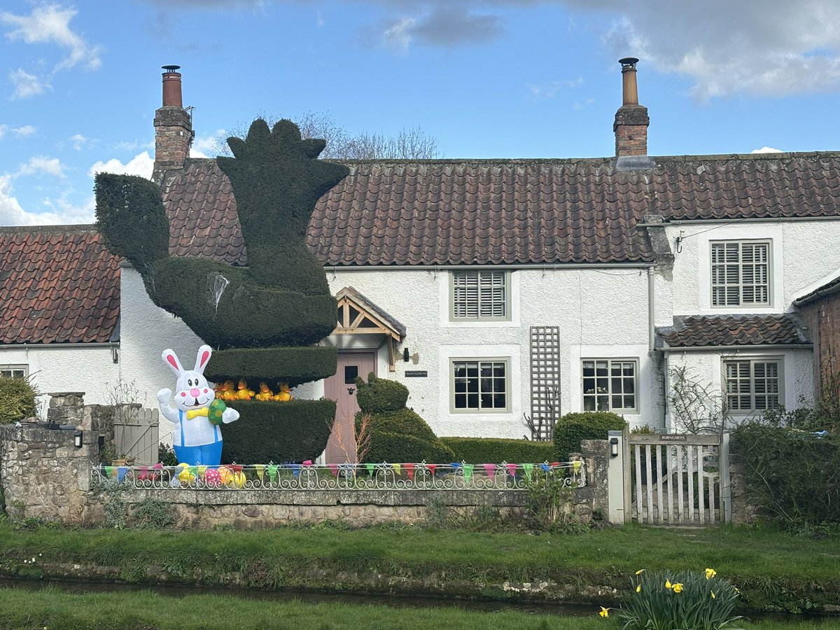 It’s all good here in North Yorkshire- some huge rabbit appeared over the road today along with a gang of rubber duckies. They’ve all had a huge roast dinner at the pub and are sleeping it off in the cottage- happy days 🐾