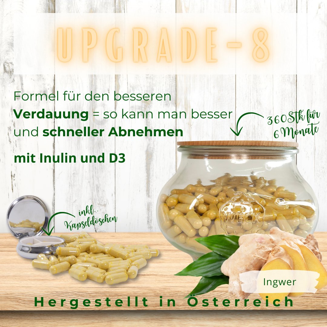 🌿 Ingwer - Die belebende Wurzel für mehr Energie! 🌶️
➡️ Jetzt entdecken und von den .... upgrade-8.at/landing
#IngwerEnergie #Upgrade8 #BelebendeWurzel #NatürlicheVerdauungsunterstützung #magenschmerzen #reizdarm #blähbauch #fettleber
Gesunde Grüße, Upgrade-8 Team 🌿