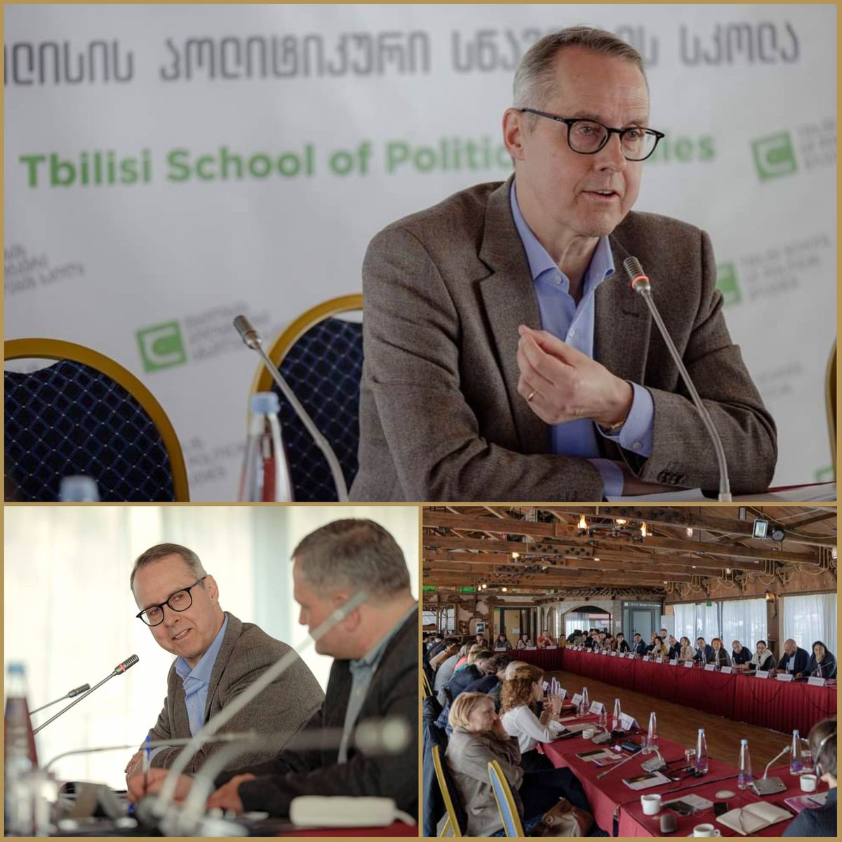Diplo_Peter's tweet photo. Good talk w diverse 🇬🇪 pros @TSPS_GE. Me: While we want 🇪🇺 #enlargement, we also must ensure functioning of 🇪🇺 &amp; protect 🇪🇺-values. That is why candidates must meet well-known requirements. 
Next for 🇬🇪: "9 Steps" as per @EU_Commission 8/11/23. 
Let's use 2024 opportunity! https://t.co/8YYRBmPOFB