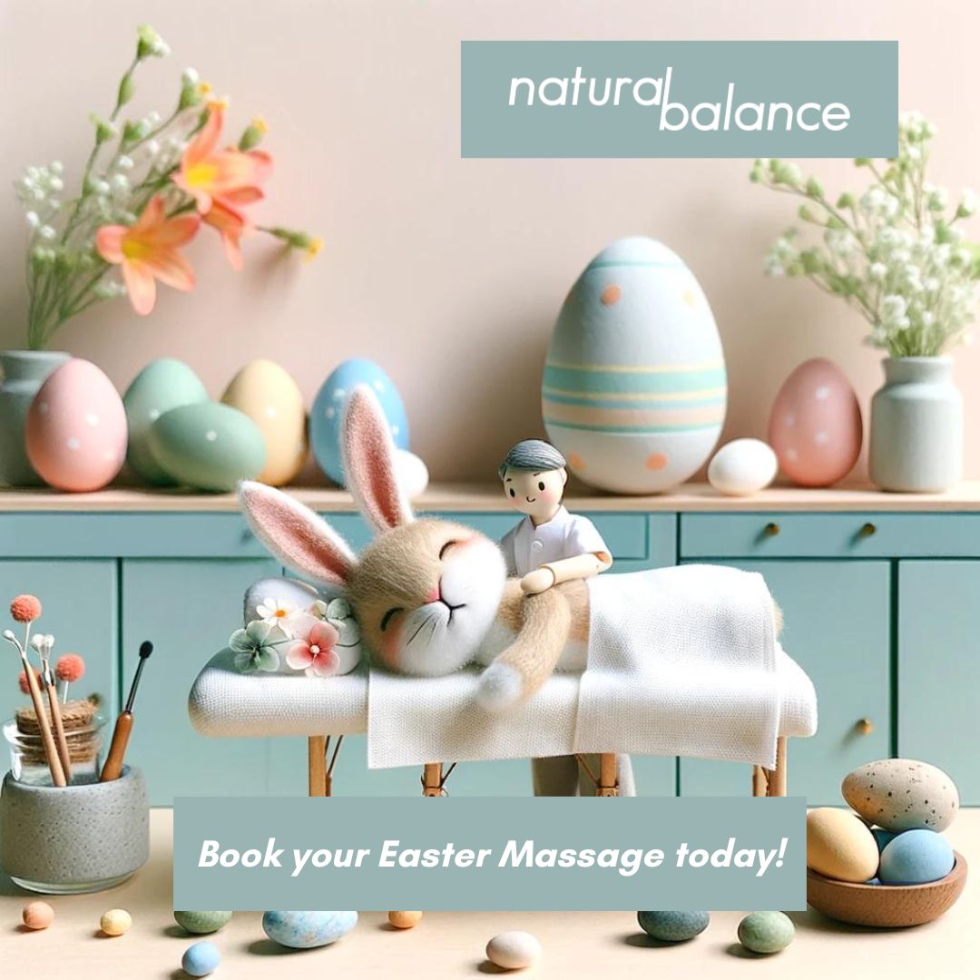 Make this Easter extra special with one of our relaxing treatments. Whether you choose a deep tissue massage, a soothing facial, or a reflexology foot massage, we'll lift your spirits. We're open every day over Easter. Book online at anaturalbalance.co.uk