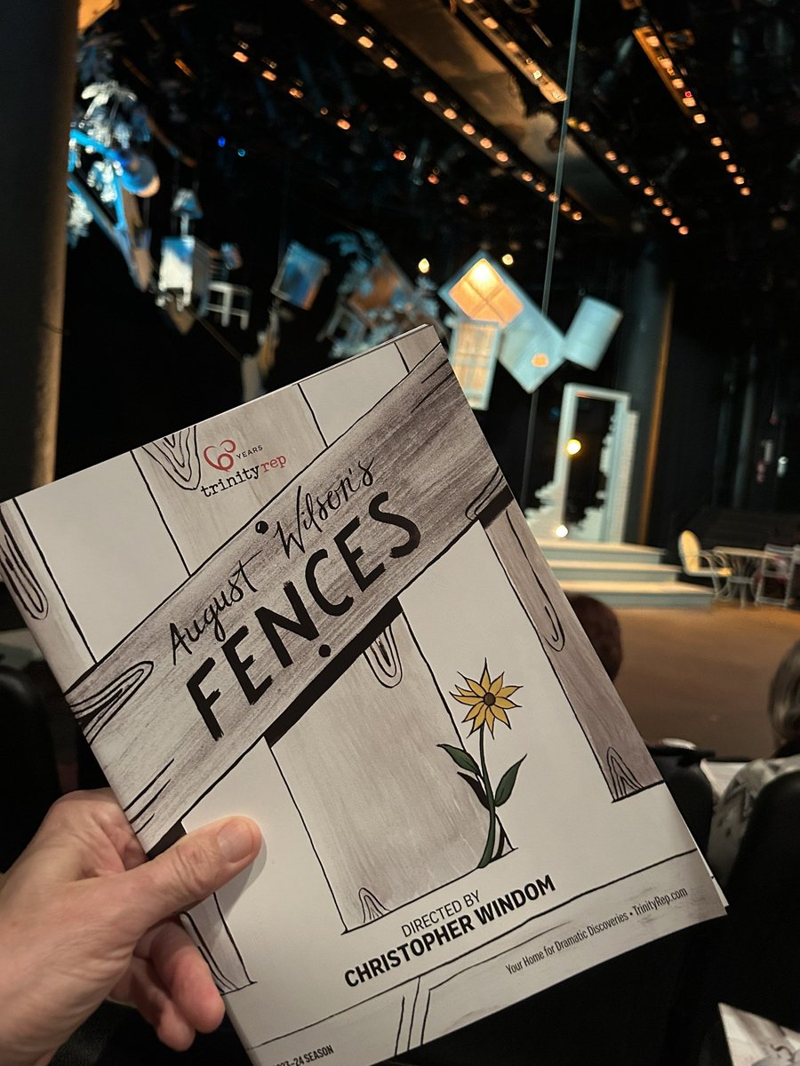 This afternoon’s theater adventure: FENCES at Trinity Repertory Company in Providence.
