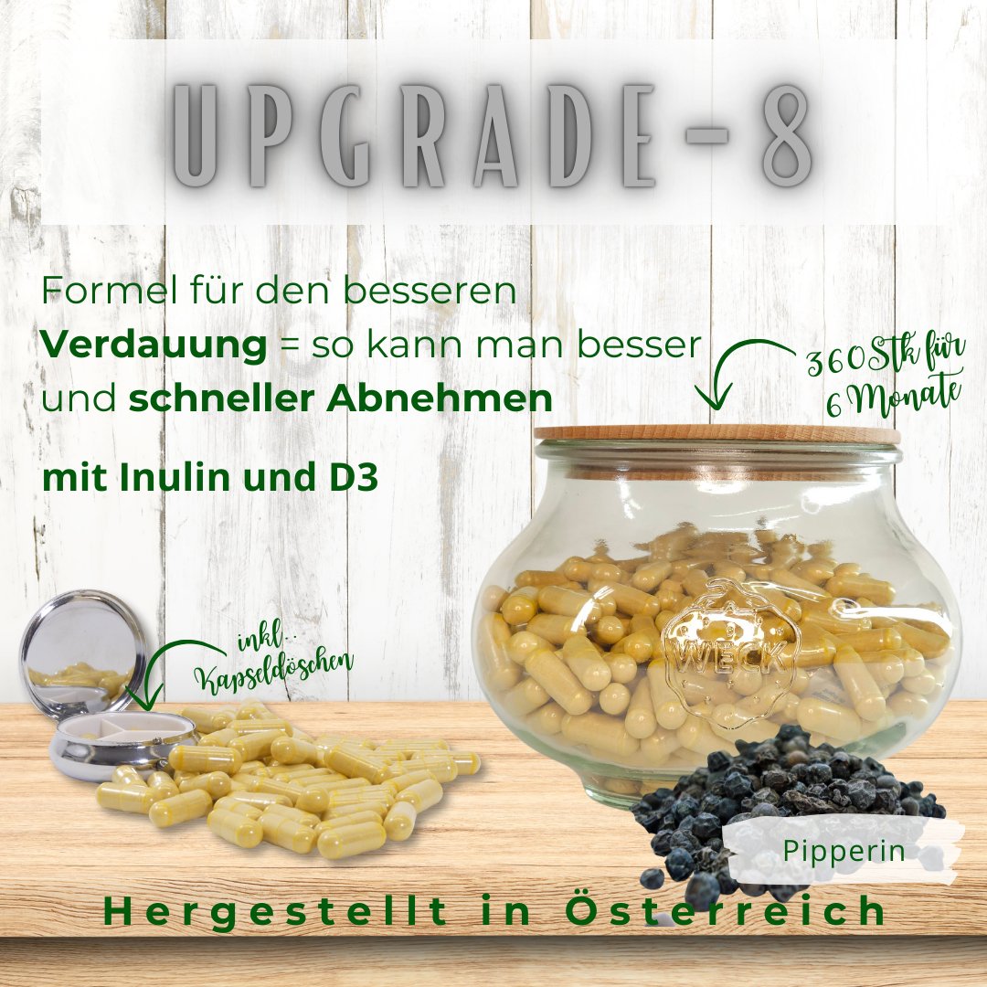 🌿 Schwarzer Pfeffer / Piperin - Der Schlüssel zur besseren Nährstoffaufnahme!
➡️ Jetzt entdecken und von den Vorteilen profitieren! upgrade-8.at/landing
#PiperinPower #Upgrade8 #Nährstoffaufnahme #NatürlicheKörperunterstützung #magenschmerzen #reizdarm #blähbauch #fettleber