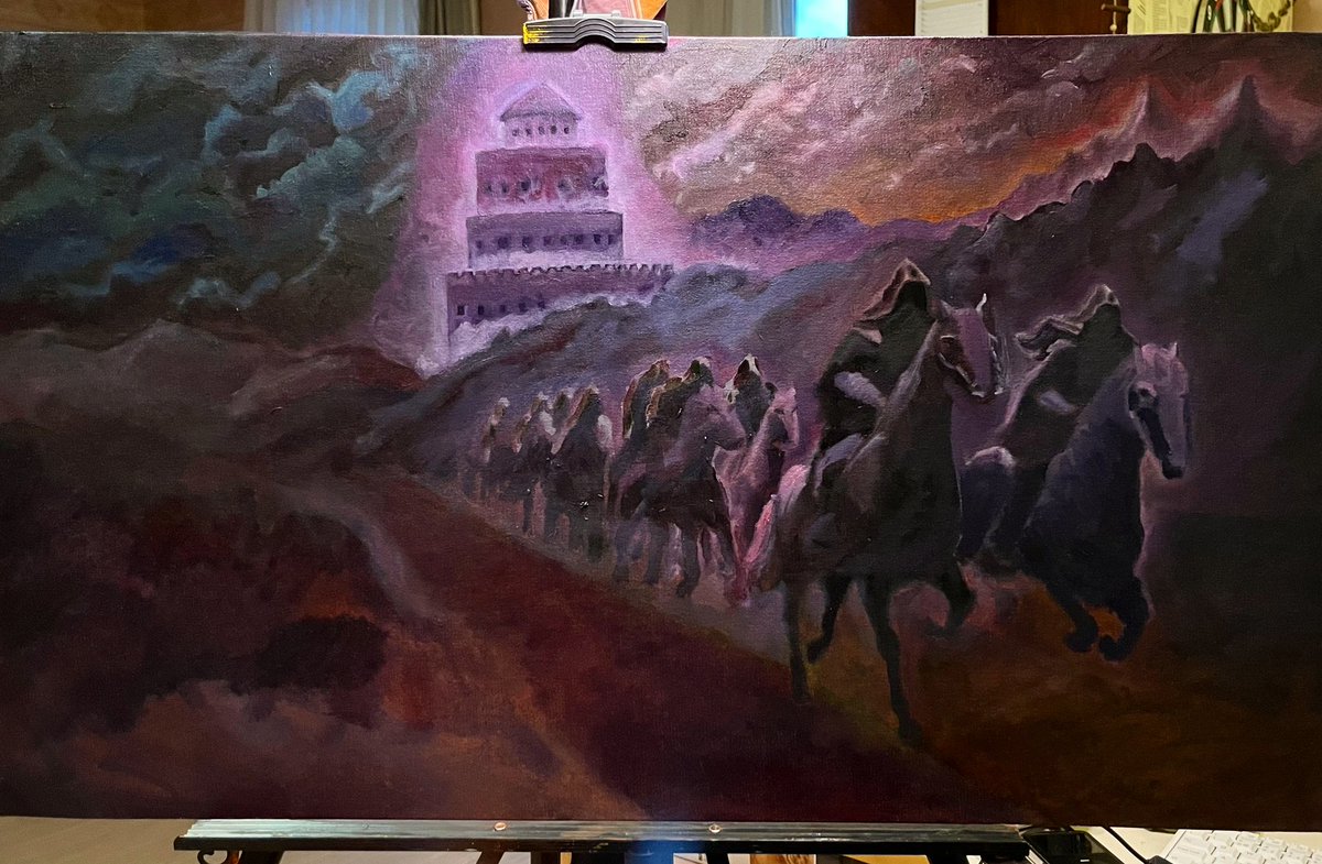 franzbrehmeart's tweet image. #wip #nazgûl #minasmorgul