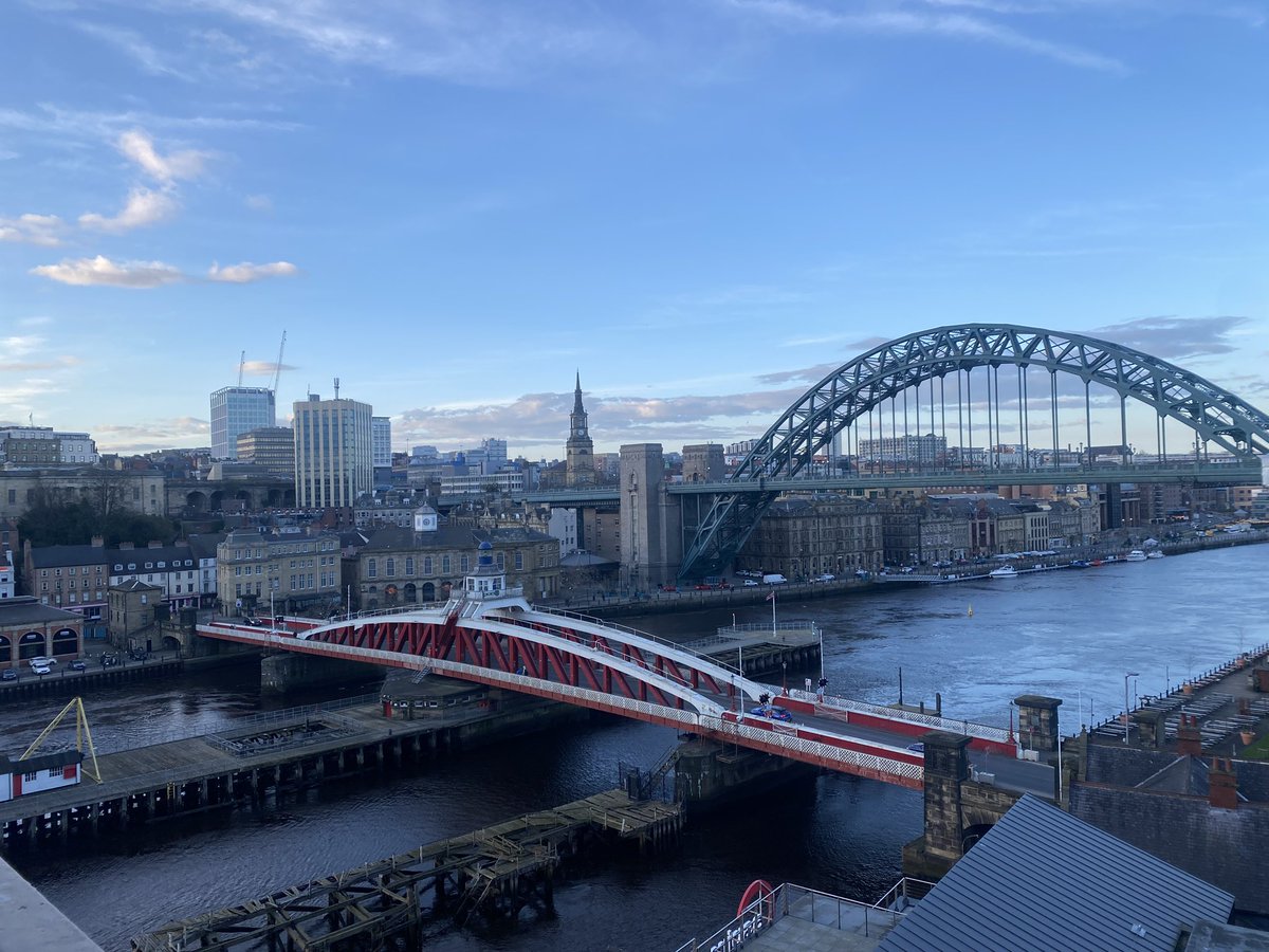 Never get tired of this view - walking to Newcastle across the high level bridge