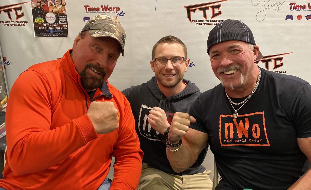 grimmy457's tweet photo. @Timewarpashland does it again! Hopefully @DamonCochran &amp; @matts4400 make it over! @Marcbuffbagwell @realscottyriggs #WCW #NWO #AmericanMales #ViciousAndDelicious #TagTeamWrestling https://t.co/obHkBLh0qG