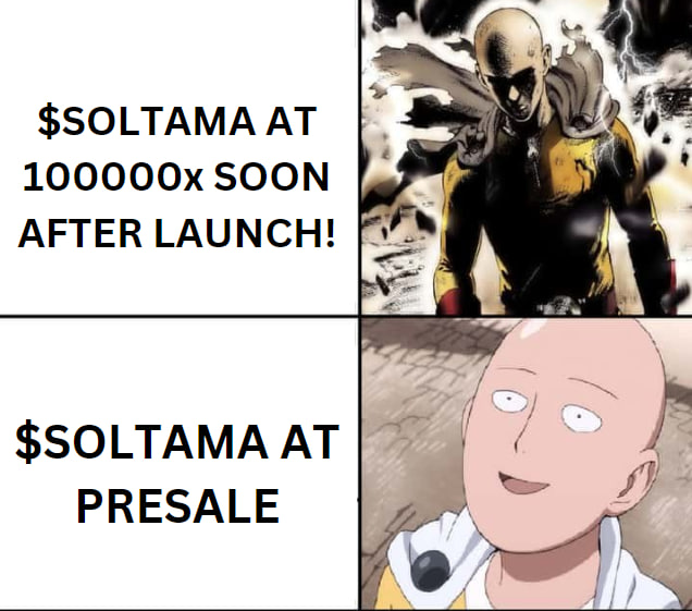 💪 #SOLTAMA ARMY WILL STAND STRONG!

👊 100+ SOL RAISED WITHIN HOURS OF PRESALE LAUNCH!

🔥 POWER UP YOUR MEME GAME, CHILL &amp; TRAIN WITH SOLTAMA!

beta.pinksale.finance/solana/launchp…

$SOLTAMA #SolanaMemecoin #Solana #SOL