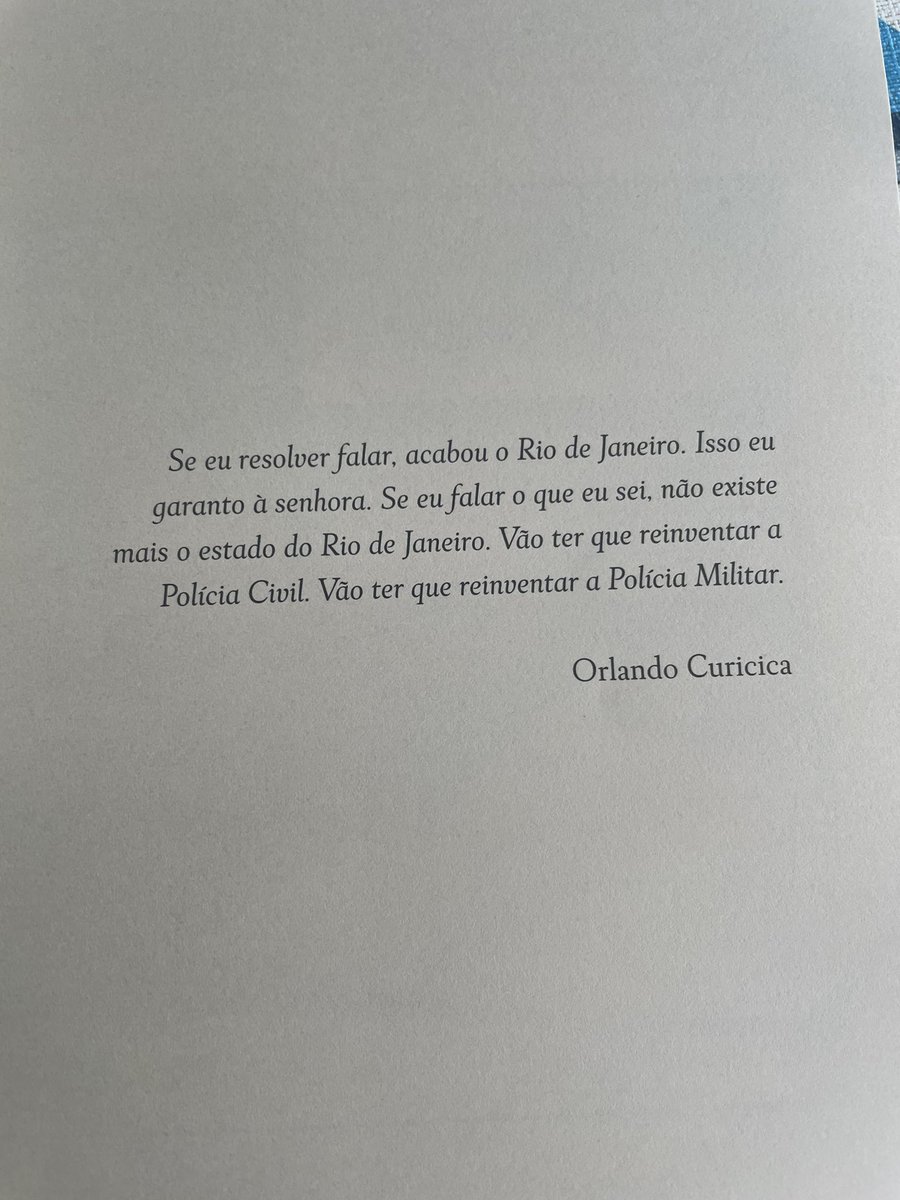 Rafael Soares (@rafapsoares) on Twitter photo A frase de Orlando Curicica que escolhi para abrir meu livro Milicianos: A frase de Orlando Curicica que escolhi para abrir meu livro Milicianos: