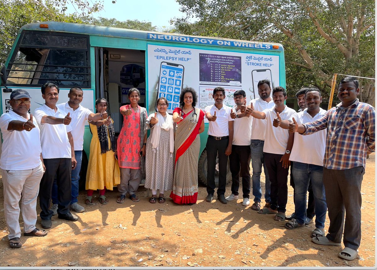 Our “Neurology on Wheels' initiative has completed 47 villages. @ Kullur Village, Kaluvoya. With a motto of 'we reach, we teach, we treat,' we're bridging the treatment gap and concentrating on primary prevention. #drbindumenonfoundation #neurologyonwheels #aanpalf