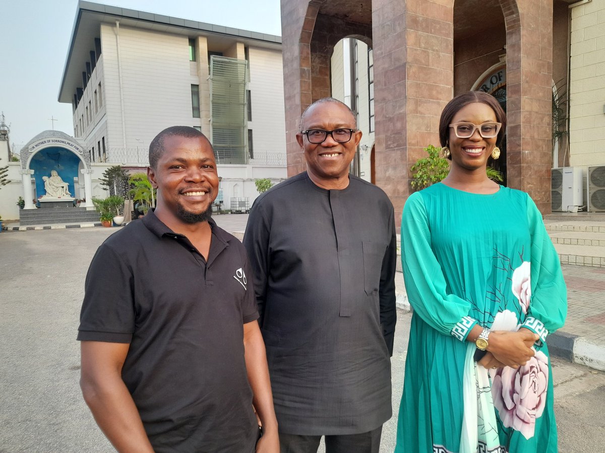 Evening Mass with HE @PeterObi OKWUTE at Holy Trinity #PalmSunday2024