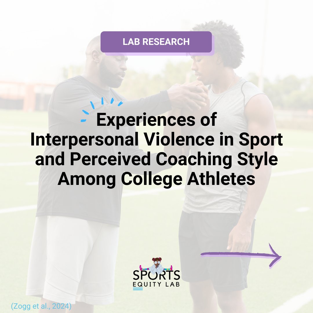 sportsequitylab's tweet photo. Interpersonal violence (IV) describes a range of abusive behaviors that athletes experience in different domains. Multiple reports reveal a high prevalence among elite athletes. However, the prevalence of IV among US college athletes and its consequences was not clear. https://t.co/JsO60CbeWi
