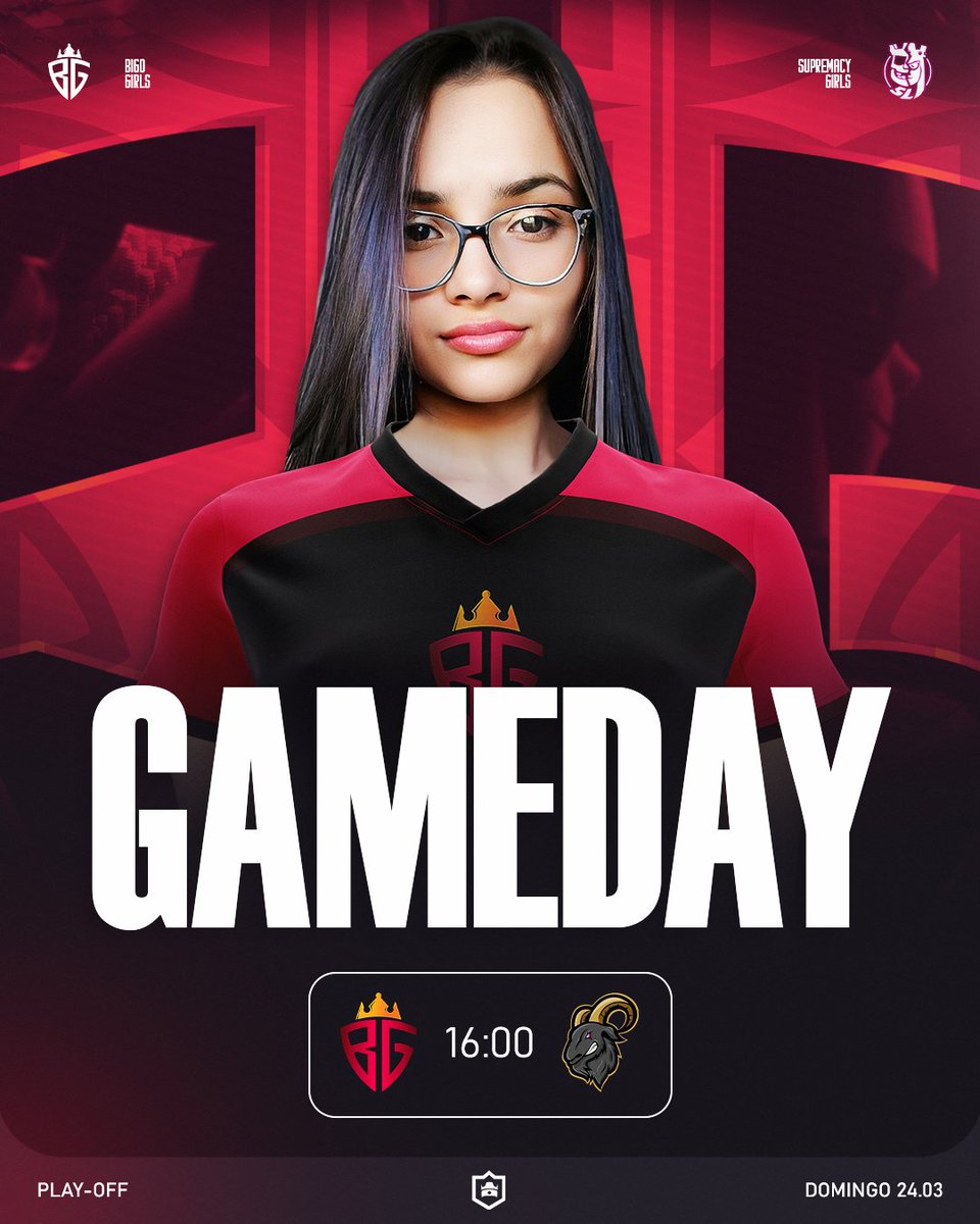 •Bigo Girls | #SupremacyGirls

¡DIA DE SEMIFINALES!🔥

Hoy nuestras chicas buscarán el paso a la final del Winner Bracket tras un debut impecable PlayOffs de la @CR_Supremacy

🆚 @FtvCanarias 
🕐4pm🇲🇽 | 7pm🇨🇱
🎤 @Recameca y @Misterio_sr24 
📺 Twitch.tv/Recameca

#GoBigo🔱